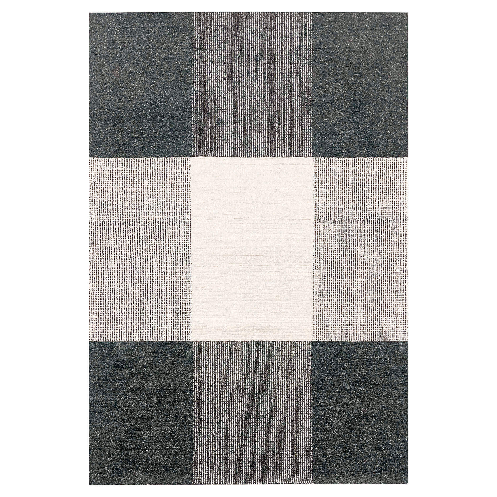 Kali Anthracite Grey Ivory 2'X 3' Rug | Designer Rugs | By Lavin Rugs