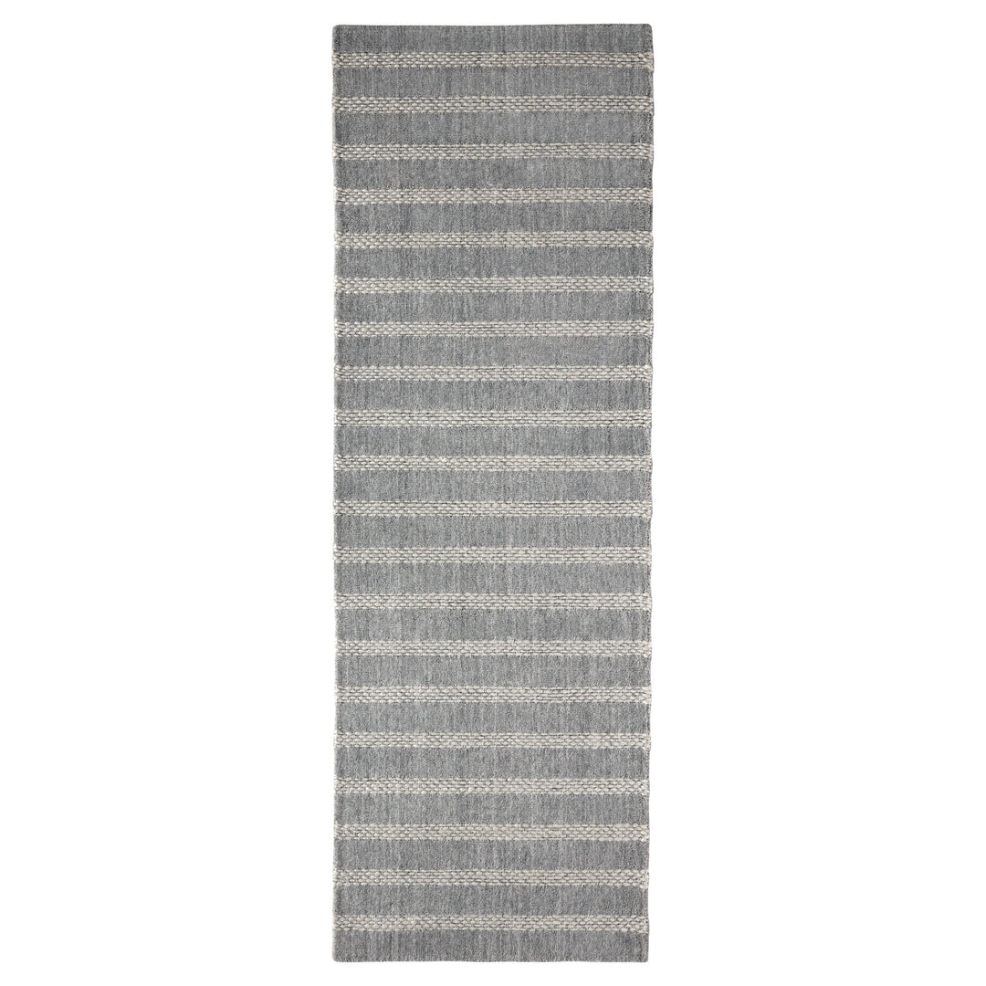 Laid Back Luxe Blue Gray Ivory Stripe - A2006 - 2' x 12' Runner