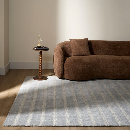 Laid Back Luxe Blue Gray Ivory Stripe - A2006 - 5&