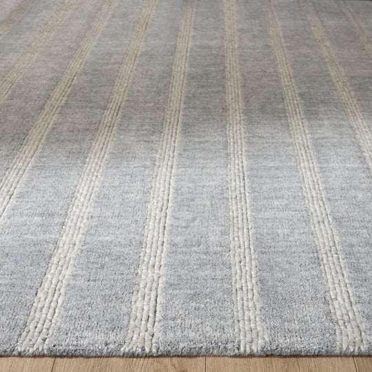 Laid Back Luxe Blue Gray Ivory Stripe - A2006 - 2&