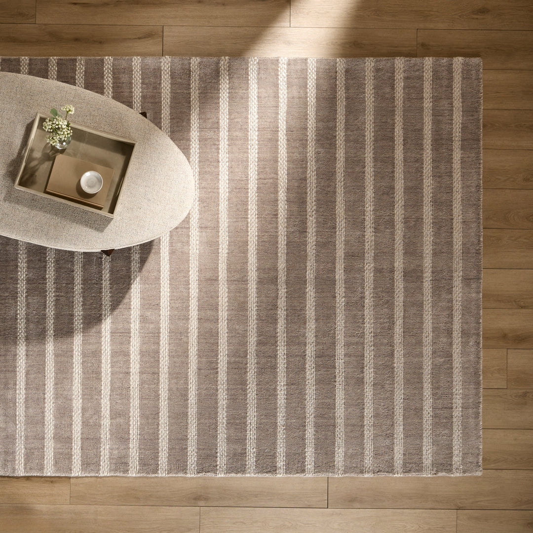 Laid Back Luxe Brown Ivory Stripe - A2007 - 12&