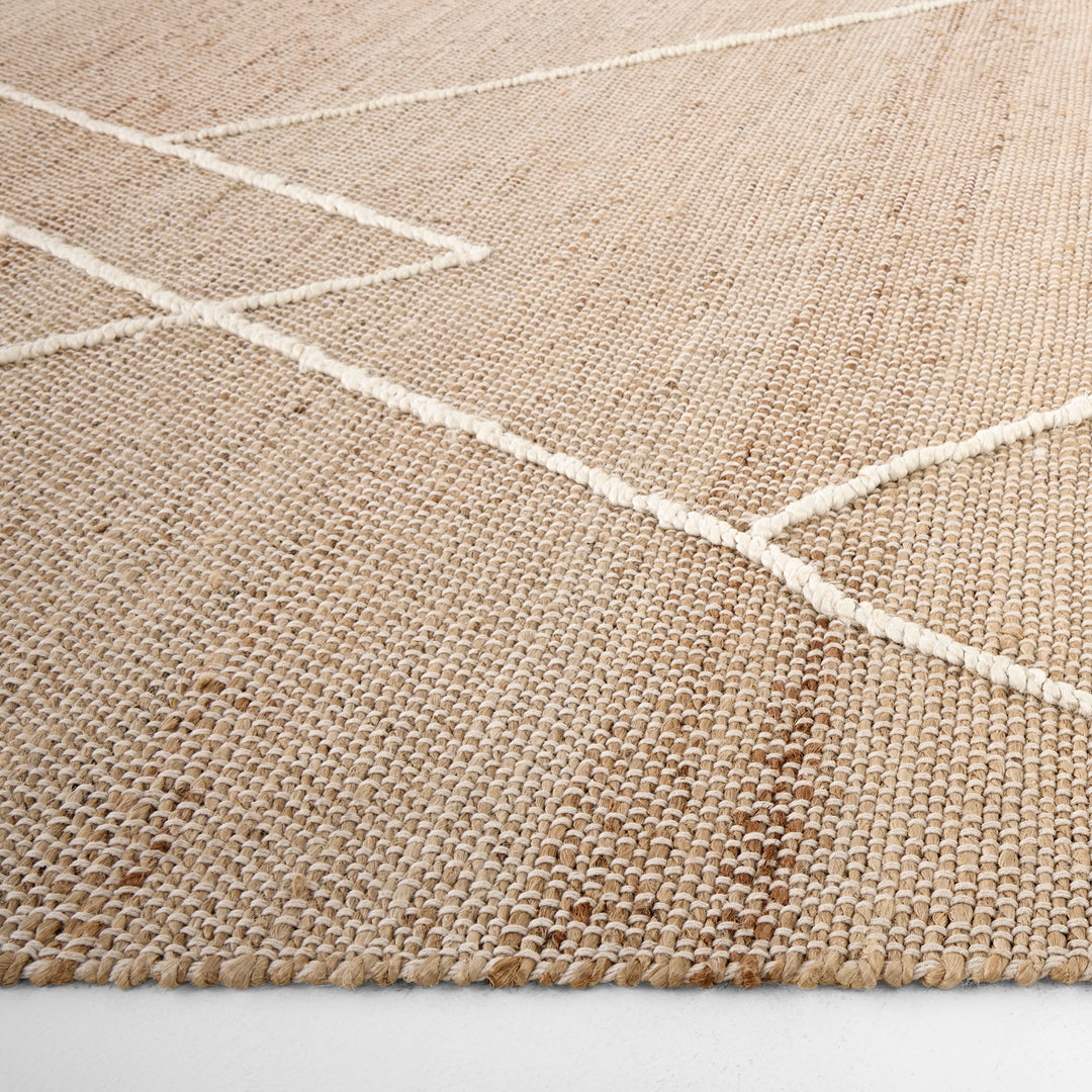 Nomad Natural Ivory Architectural Geometric - D7005 - 5&