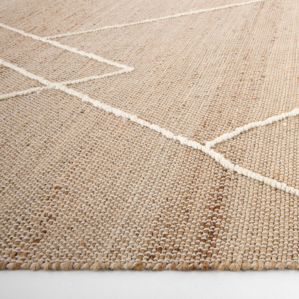 Nomad Natural Ivory Architectural Geometric - D7005 - 8' x 11'