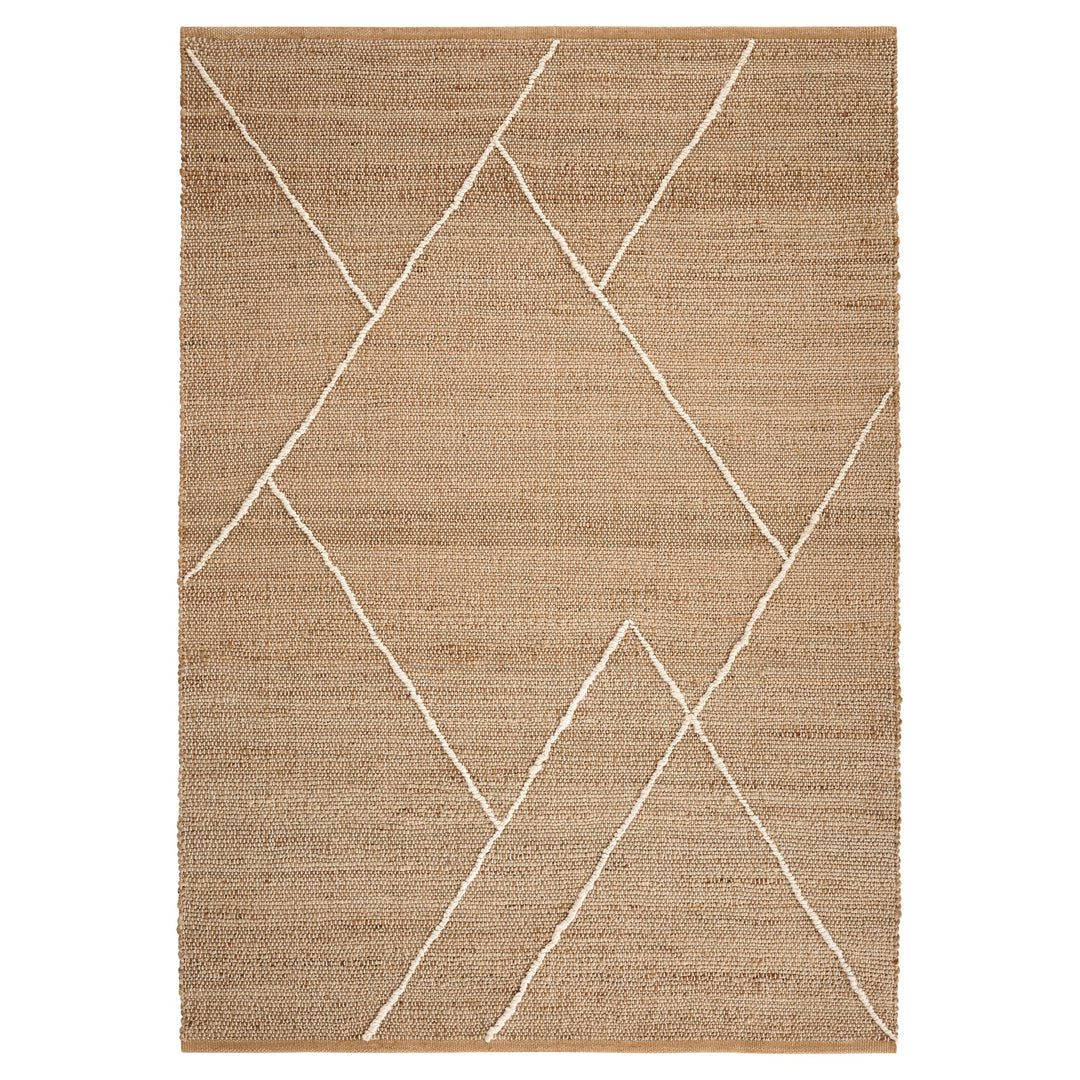 Nomad Natural Ivory Architectural Geometric - D7005 - 5' x 8'