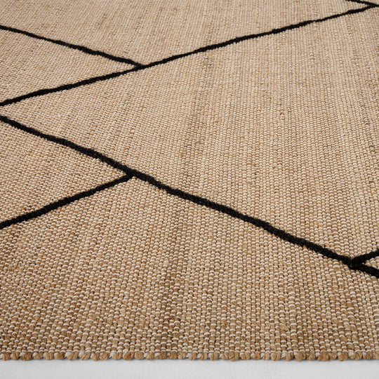 Nomad Natural Black Architectural Geometric - D7006 - 2&
