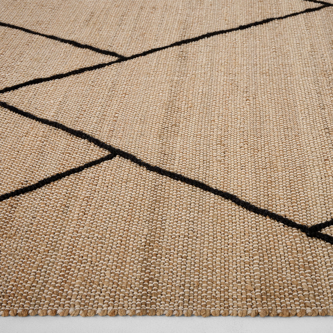 Nomad Natural Black Architectural Geometric - D7006 - 5&