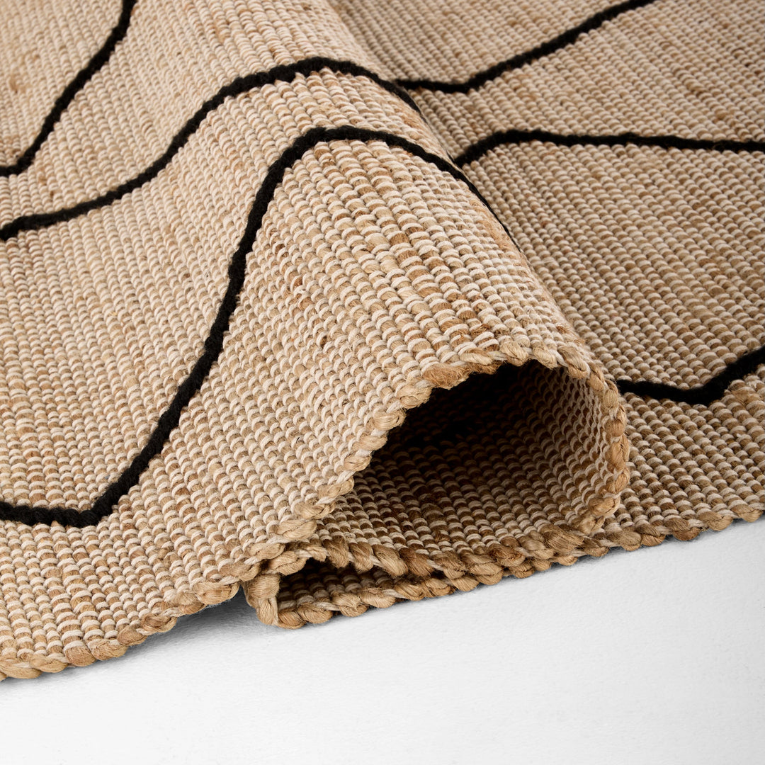 Nomad Natural Black Architectural Geometric - D7006 - 6&