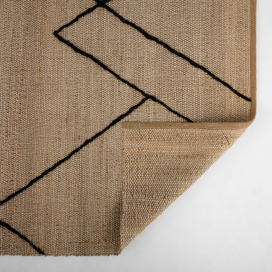 Nomad Natural Black Architectural Geometric - D7006 - 2&