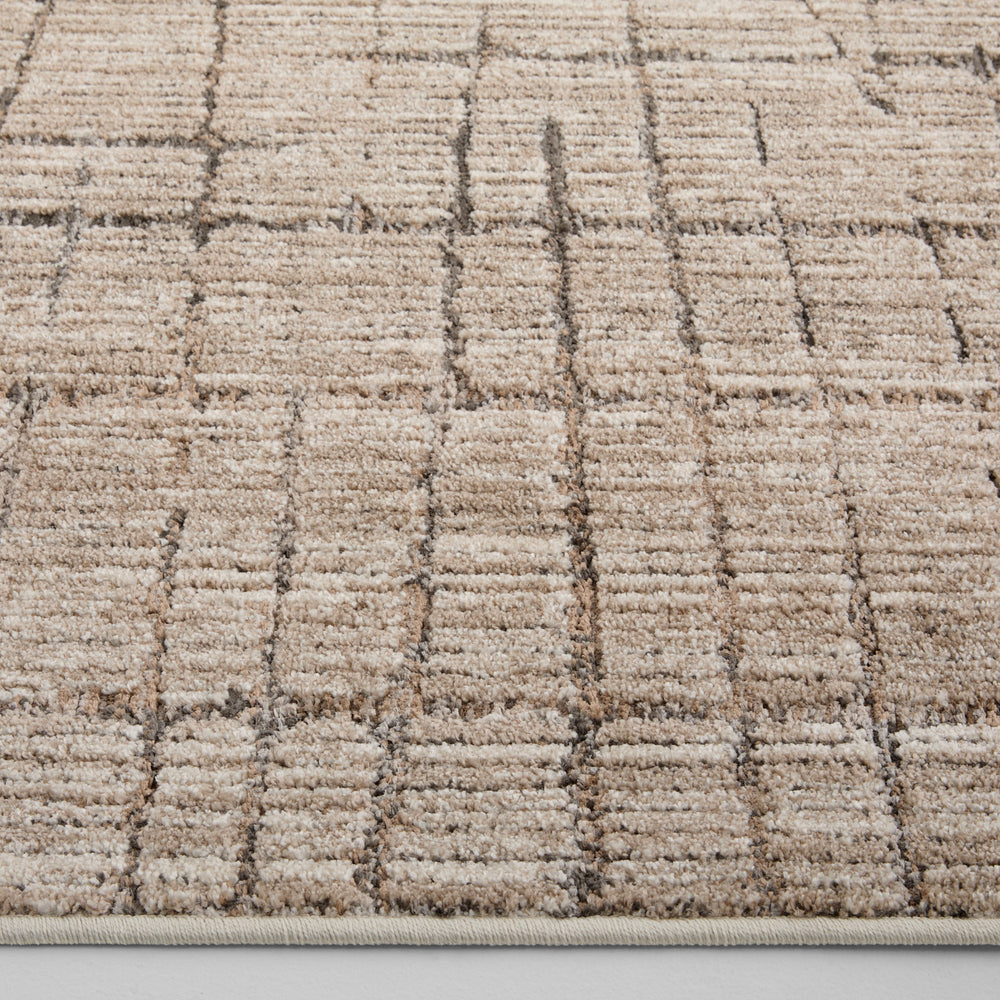 Drift Silver Charcoal Linear Grid - E1001 - 5' x 8'