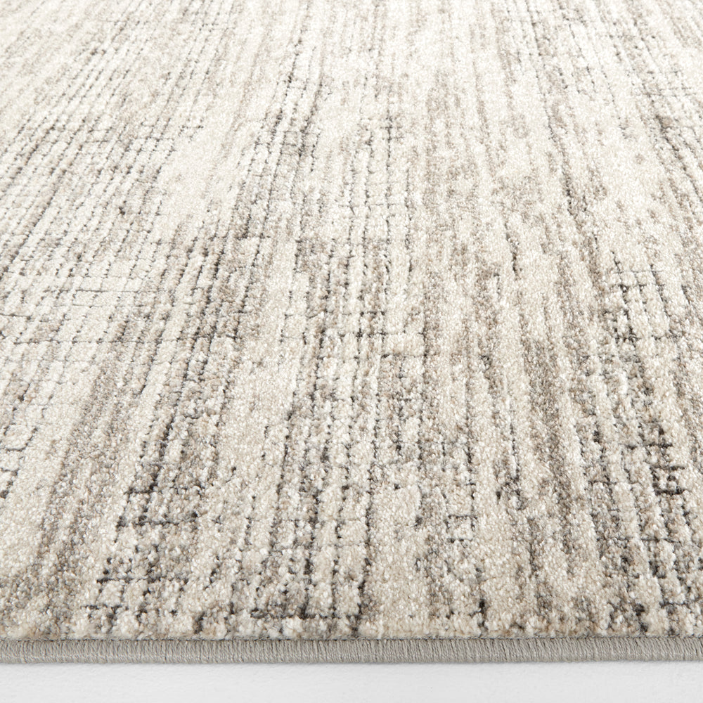 Drift Silver Gray Linear Grid - E1002 - 5' x 8'