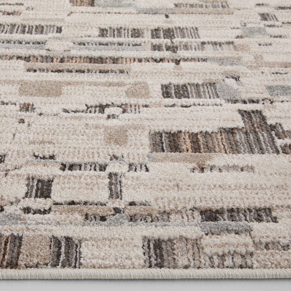 Drift Silver Fog Abstract Block - E1003 - 5' x 8'
