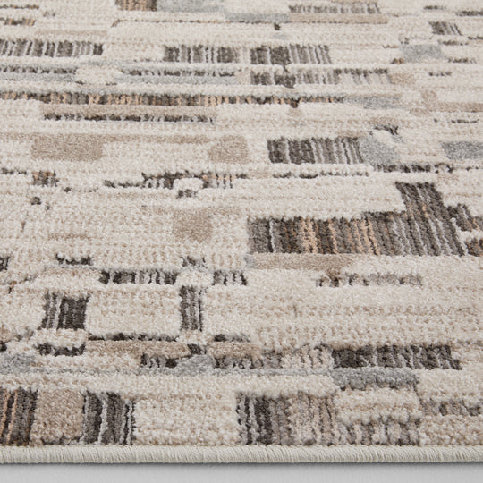 Drift Silver Fog Abstract Block - E1003 - 5&