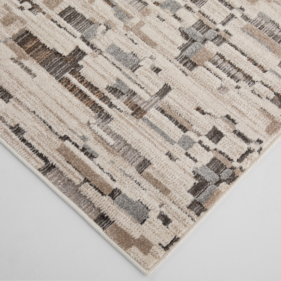 Drift Silver Fog Abstract Block - E1003 - 5&