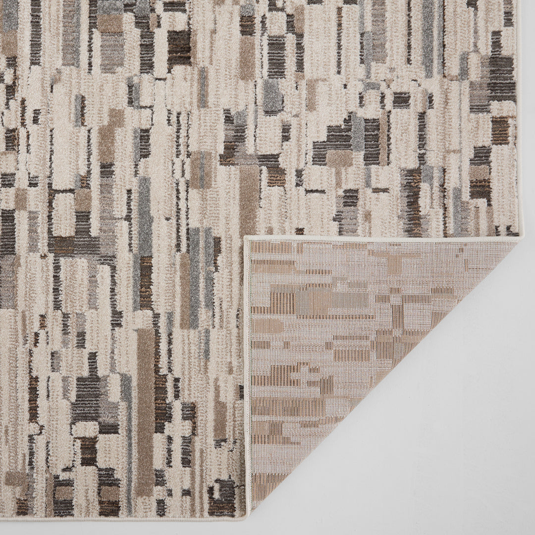 Drift Silver Fog Abstract Block - E1003 - 5&