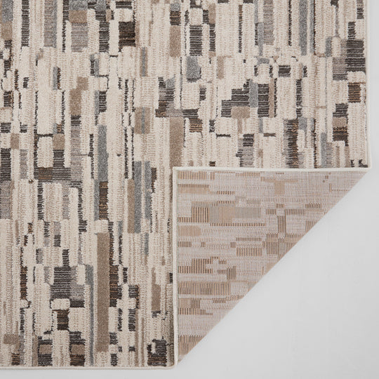 Drift Silver Fog Abstract Block - E1003 - 5&