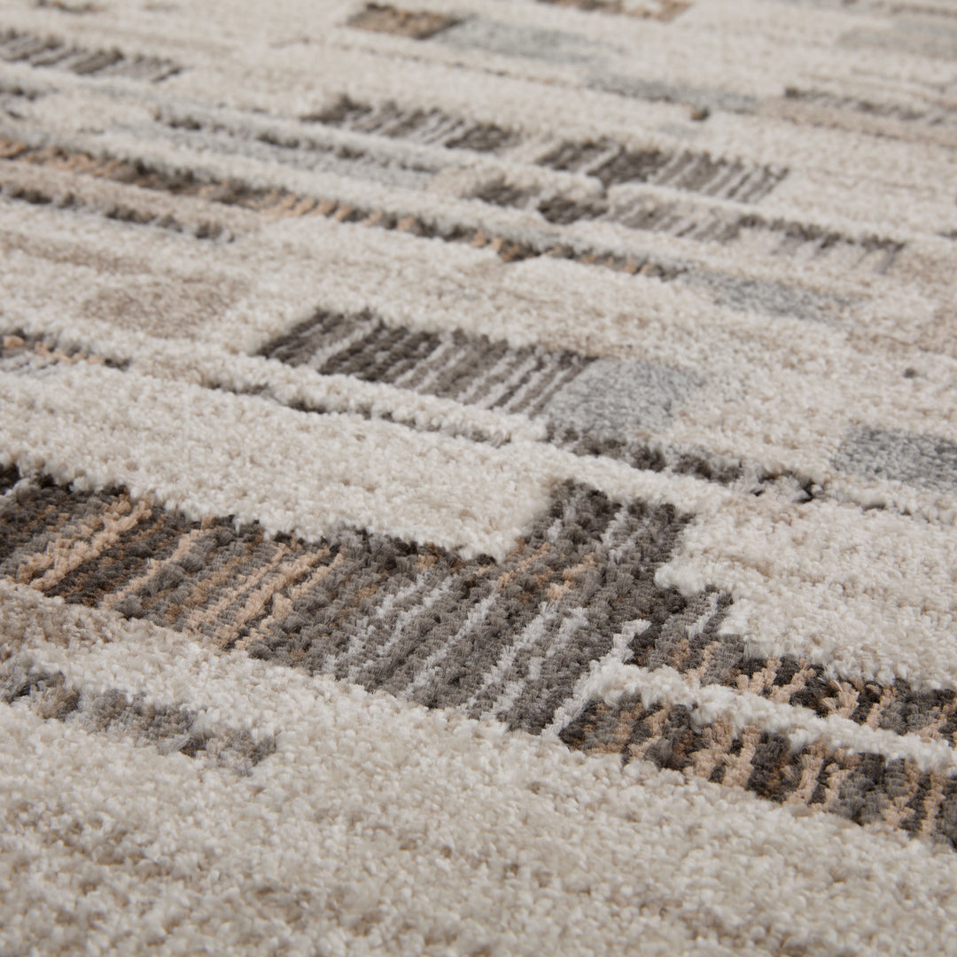 Drift Silver Fog Abstract Block - E1003 - 5&