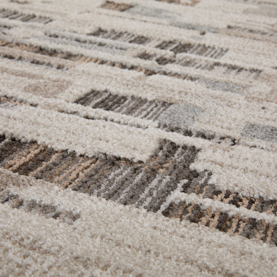 Drift Silver Fog Abstract Block - E1003 - 5&
