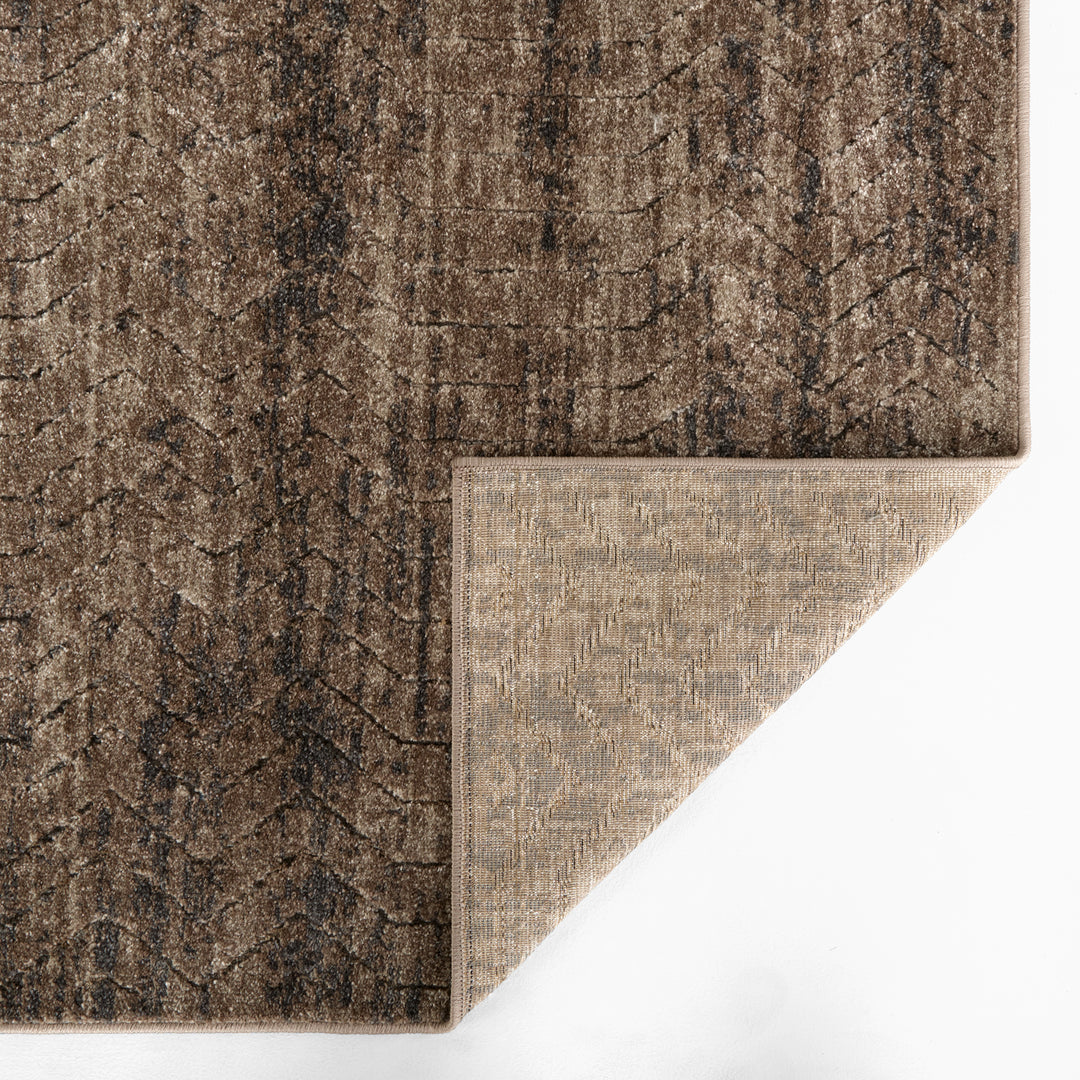 Drift Taupe Chevron Stripe - E1004 - 5&