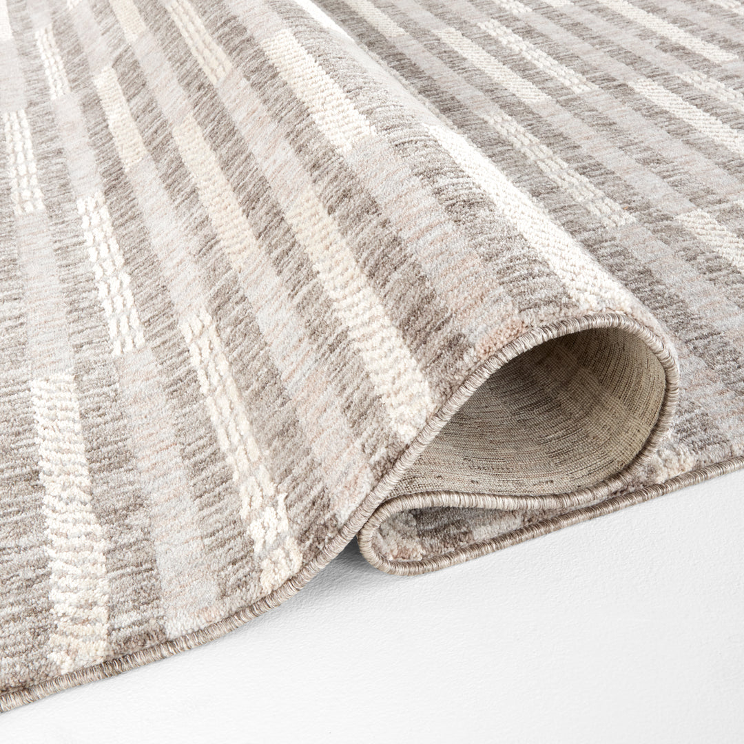 Strata Graphite Textured Stripe - E1010 - 5&