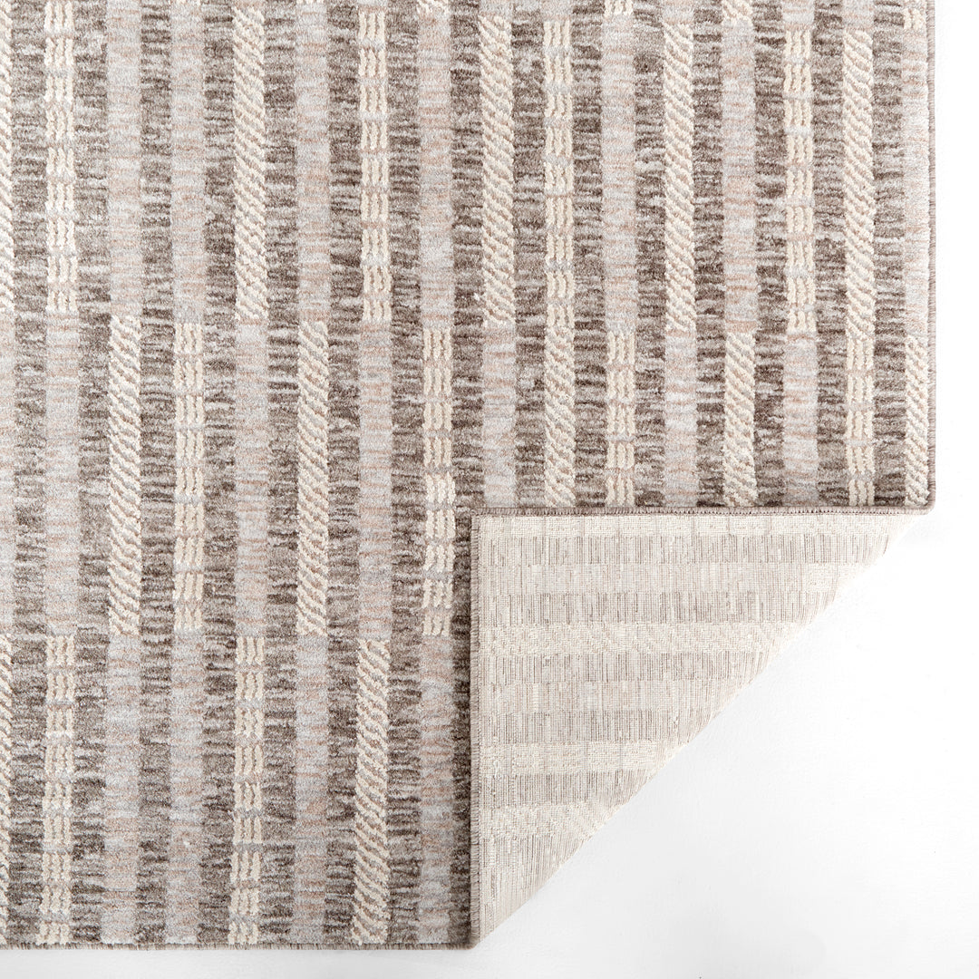 Strata Graphite Textured Stripe - E1010 - 5&