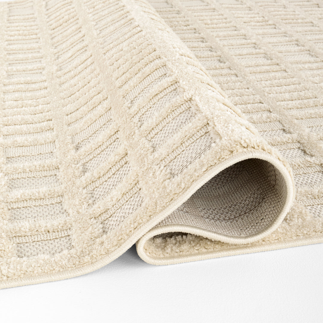 Carmel Ivory Stone Windowpane Grid - E1014 - 5&