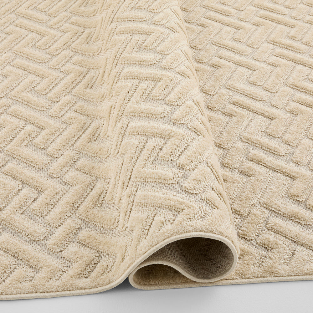 Carmel Sand Stone Herringbone - E1016 - 5' x 8'