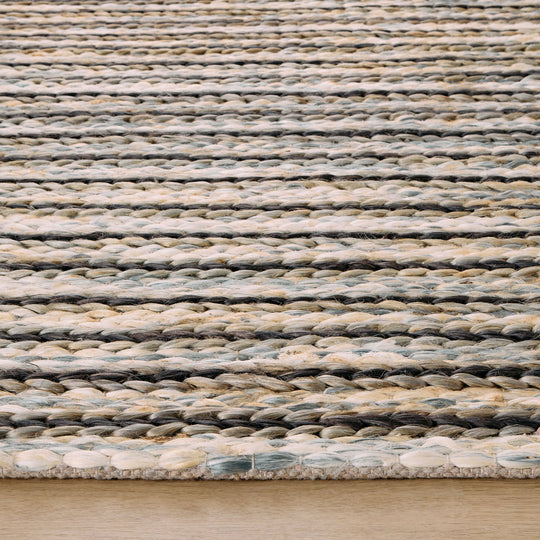Natural Luxe Blue Ivory Stripe - N1015 - 10&