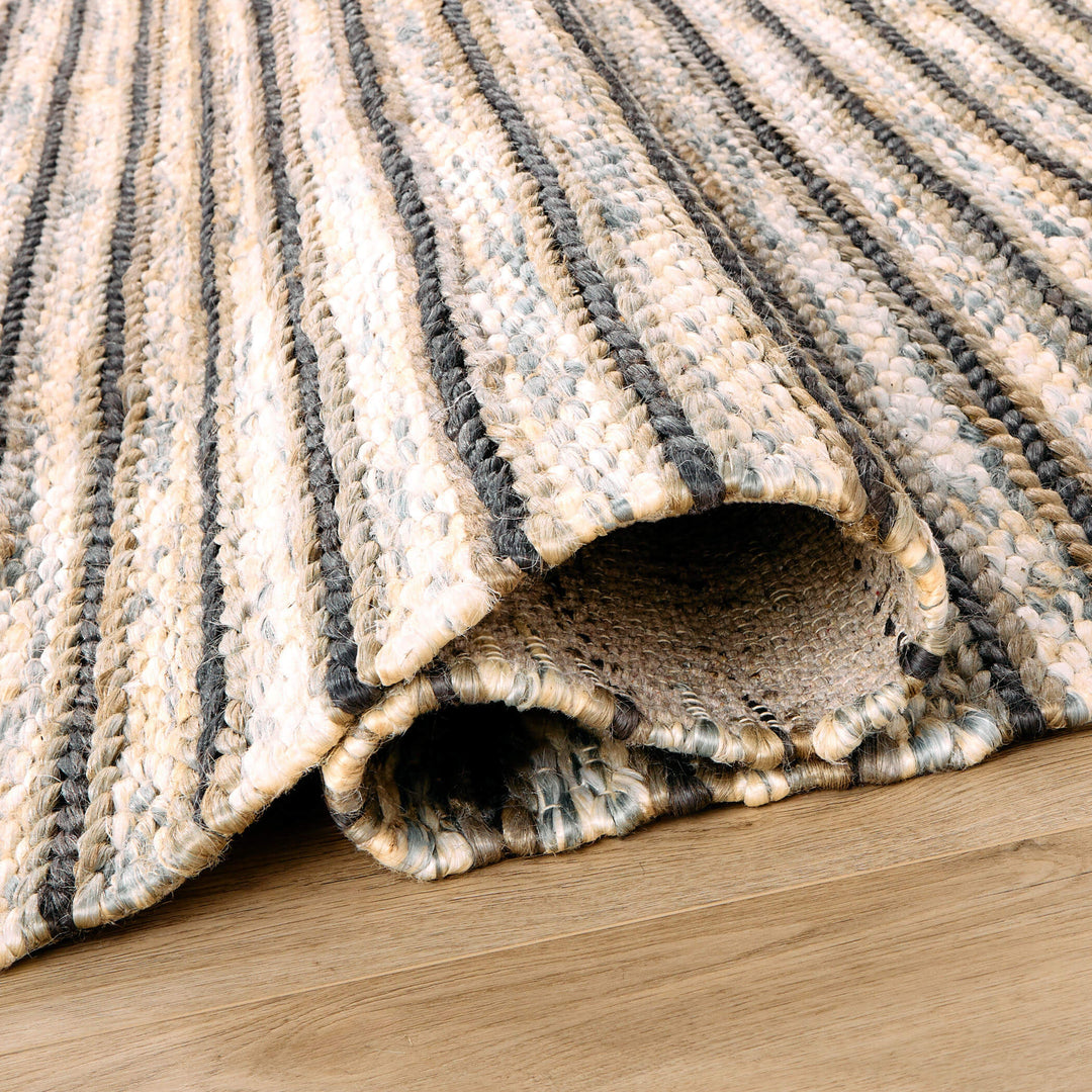 Natural Luxe Blue Ivory Stripe - N1015 - 10&