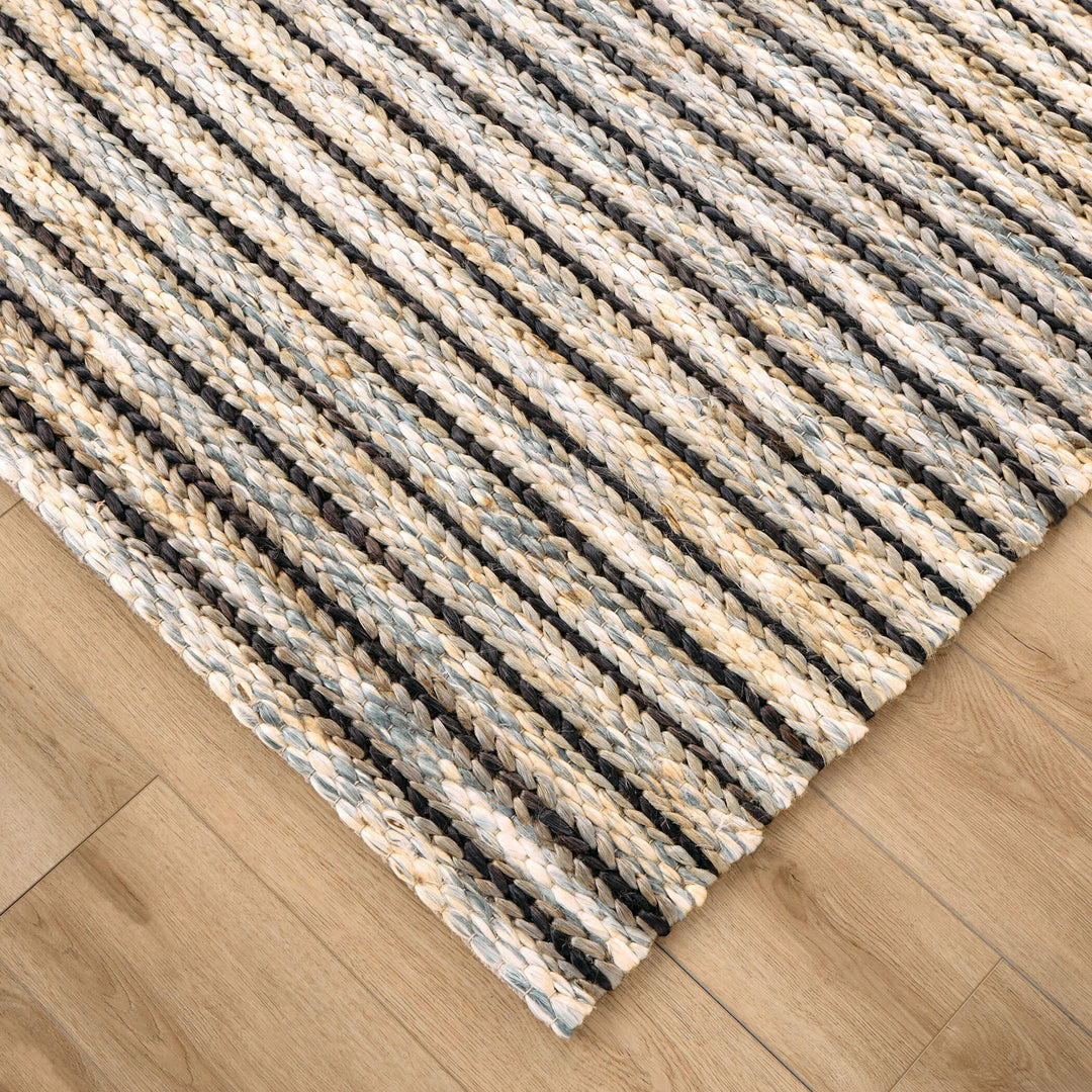 Natural Luxe Blue Ivory Stripe - N1015 - 5&