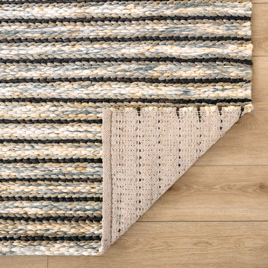 Natural Luxe Blue Ivory Stripe - N1015 - 5&