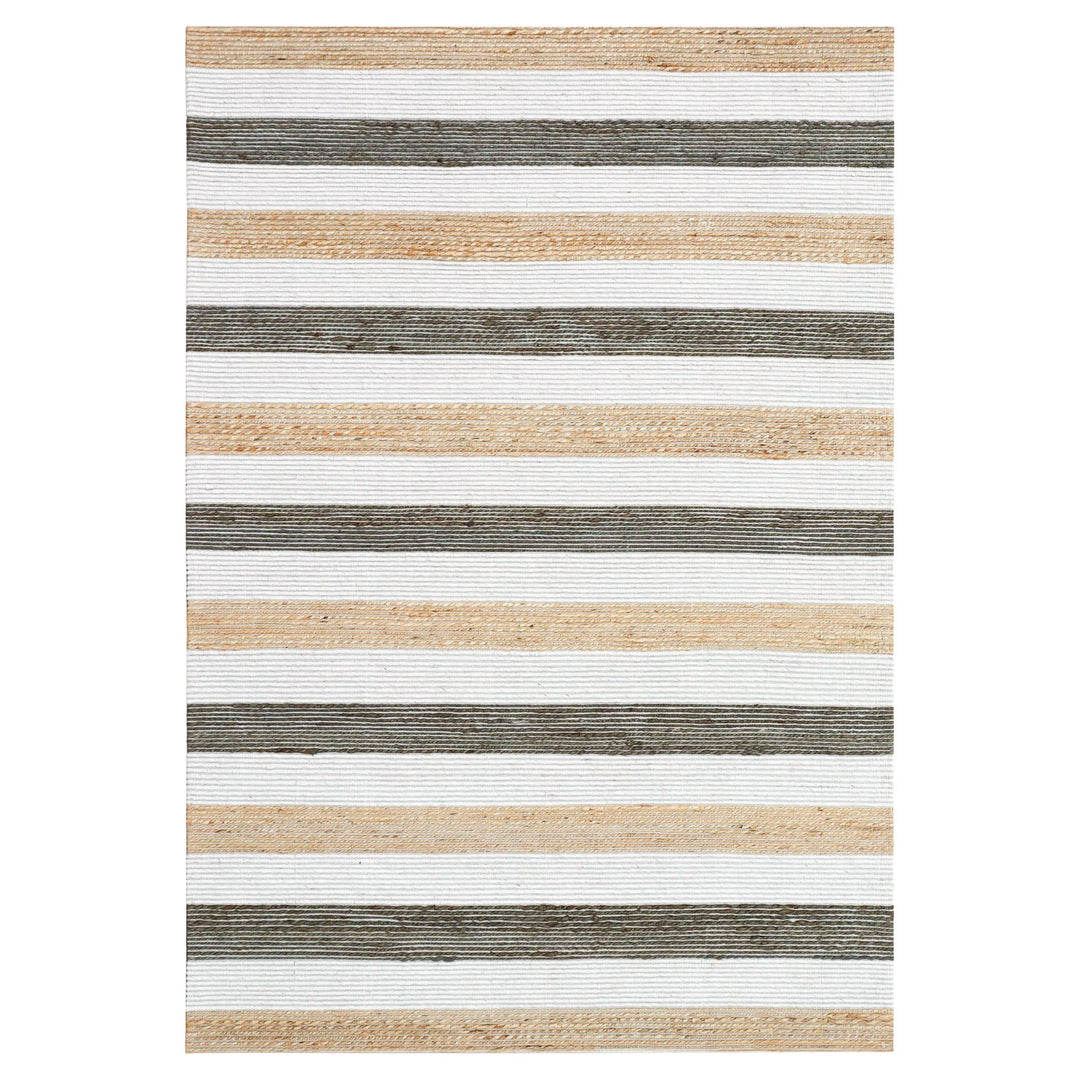 Natural Luxe Ivory Brown Stripe - N1016 - 8' x 11'