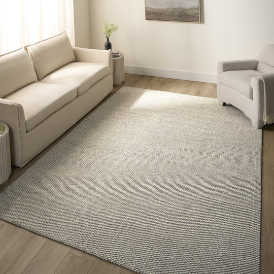 Natural Luxe Blue Gray Ivory Solid - N1018 - 5&