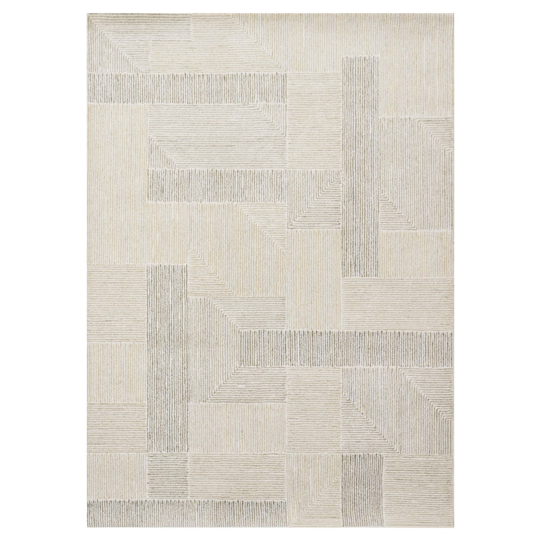 Sachin Gray Ivory Geometric - N2001 - 5&
