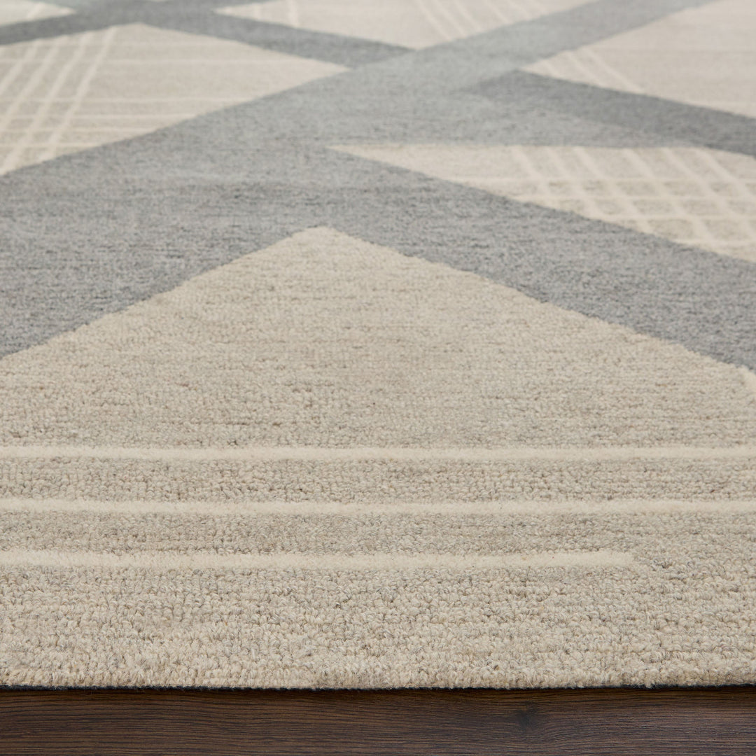 Sachin Gray Ivory Geometric - N2002 - 7&