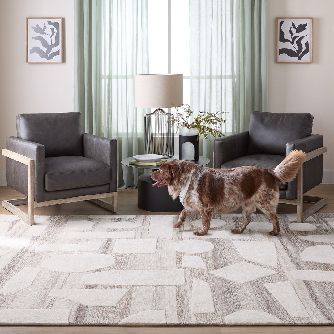 Sachin Brown Ivory Geometric - N2003 - 7&
