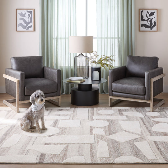 Sachin Brown Ivory Geometric - N2003 - 8&