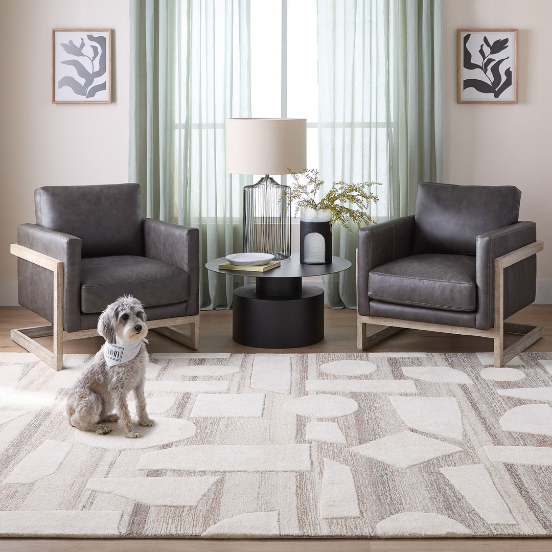 Sachin Brown Ivory Geometric - N2003 - 2&