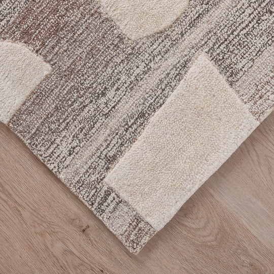Sachin Brown Ivory Geometric - N2003 - 7&
