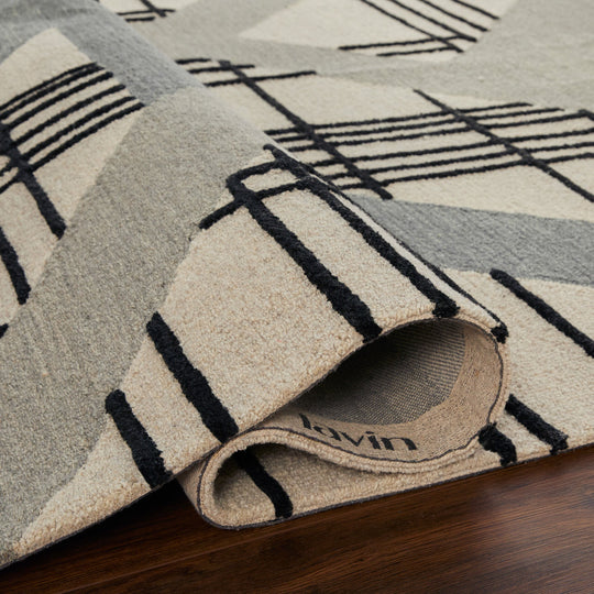 Sachin Black Ivory Geometric - N2007 - 8&