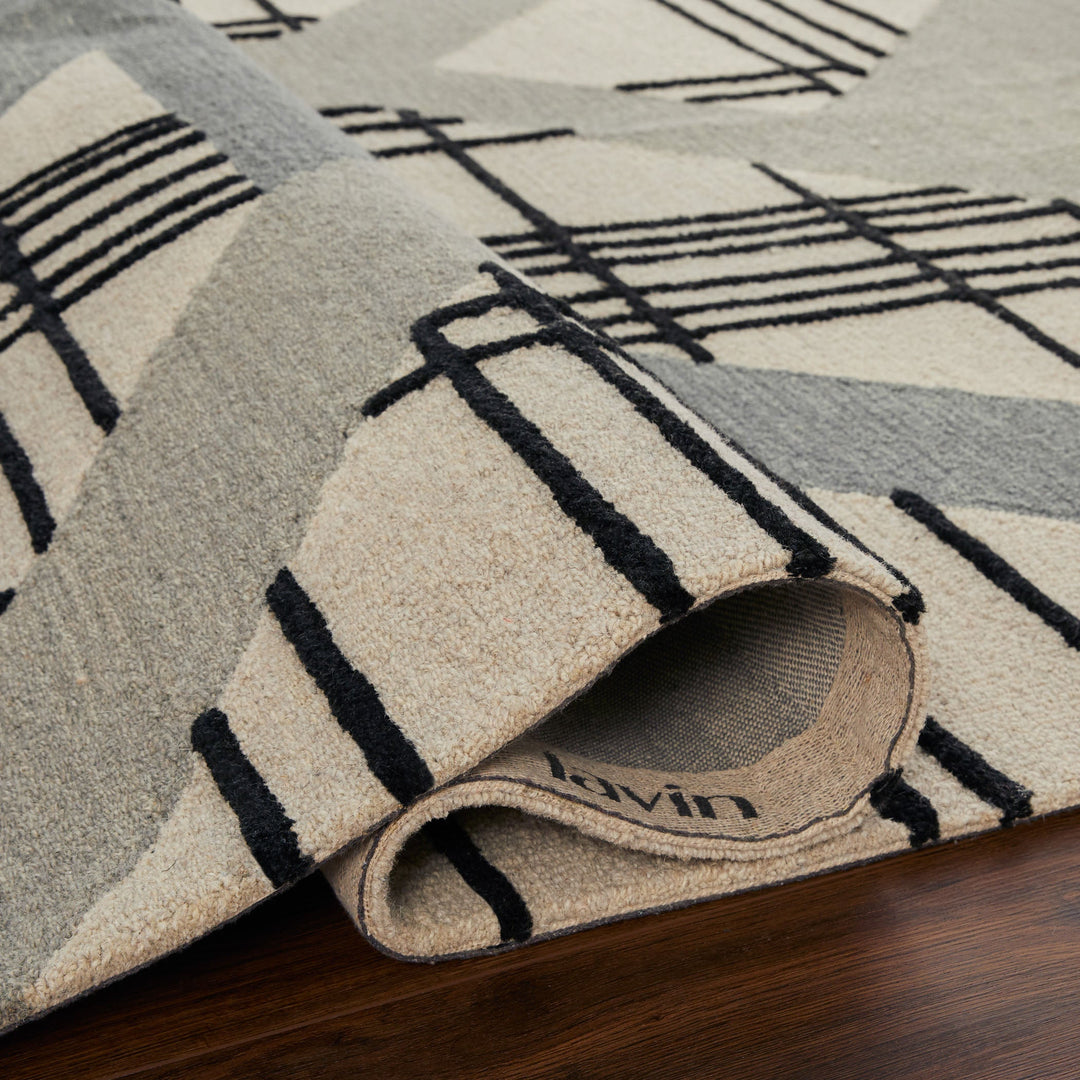Sachin Black Ivory Geometric - N2007 - 2&