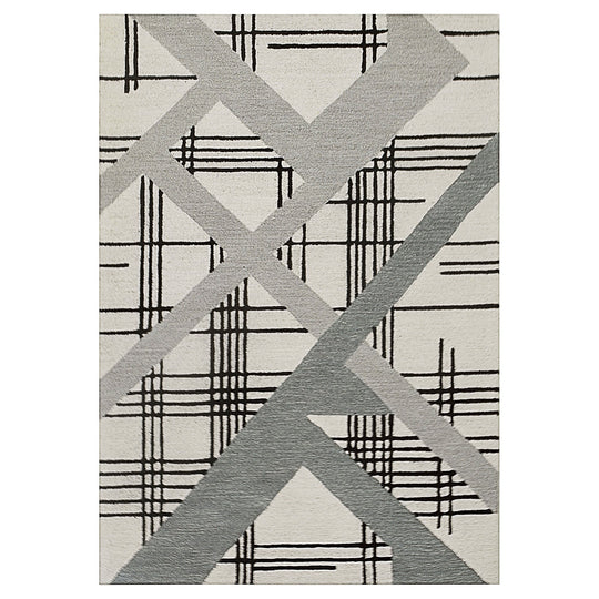 Sachin Black Ivory Geometric - N2007 - 7&