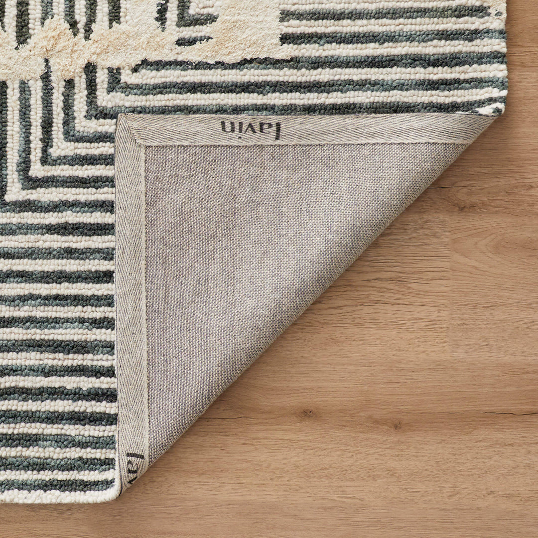 Vani Green Ivory Geometric - N5003 - 10&