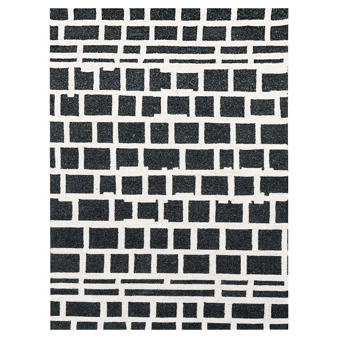 Contemporary Luxe Black Geometric - N5007 - 7' x 9'