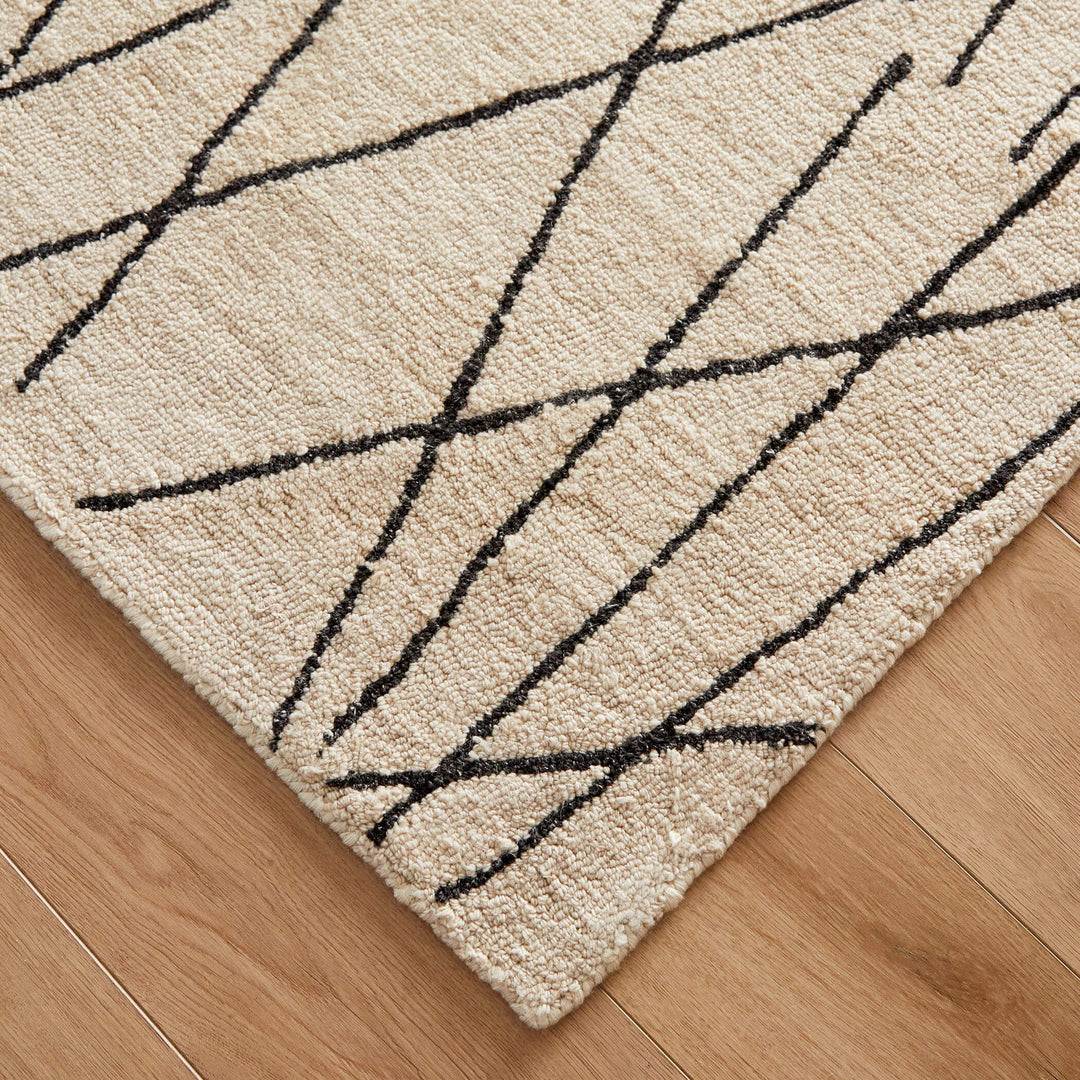Myra Black Ivory Linear - N5008 - 10&