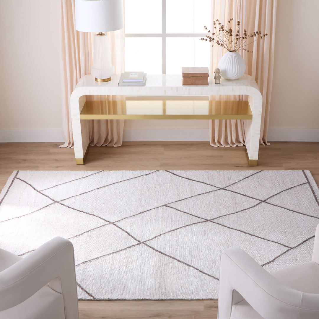 Contemporary Luxe Ivory Geometric - N5013 - 8&