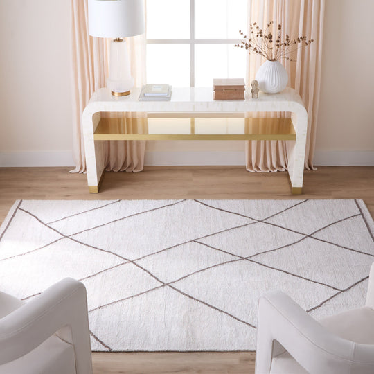 Contemporary Luxe Ivory Geometric - N5013 - 2&