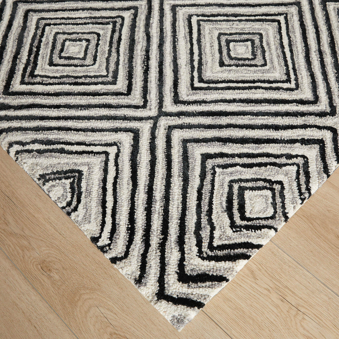 Vani Black Ivory Geometric - N5023 - 7&