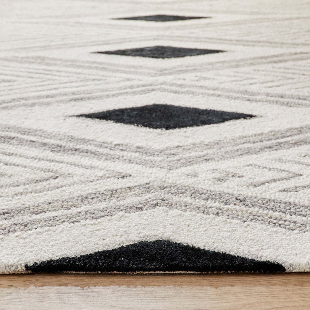 Vani Gray Ivory Geometric - N5024 - 10&