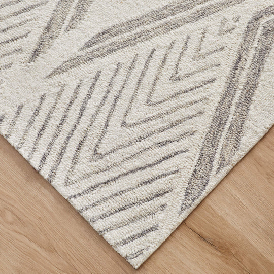 Vani Gray Ivory Geometric - N5024 - 5&