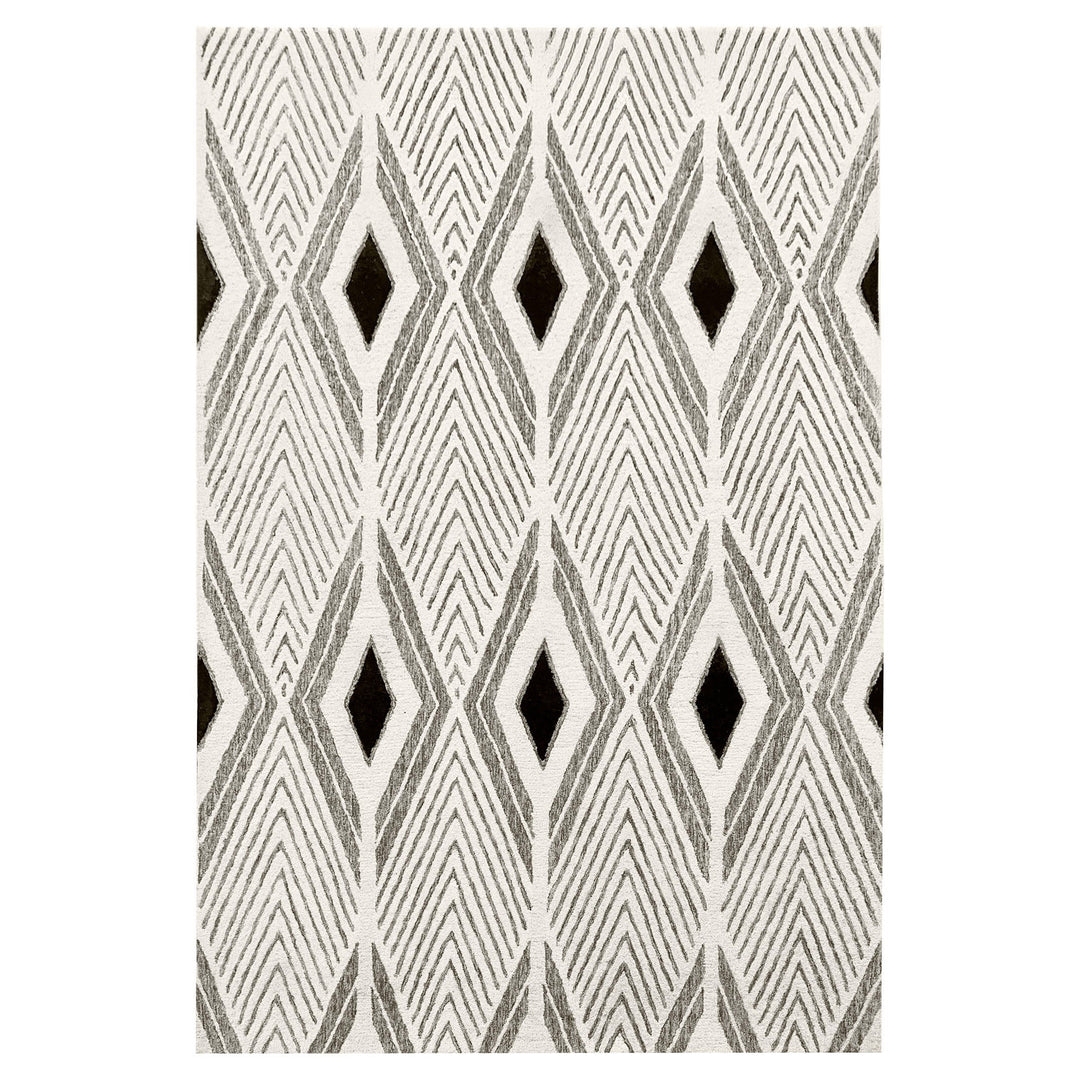 Vani Gray Ivory Geometric - N5024 - 5&
